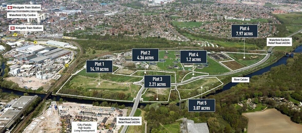 City Field Ct, Wakefield en venta - Vista aérea - Imagen 1 de 2