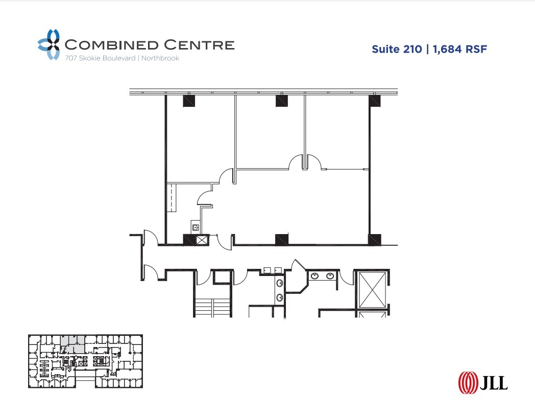 707 Skokie Blvd, Northbrook, IL en alquiler Plano de la planta- Imagen 1 de 1