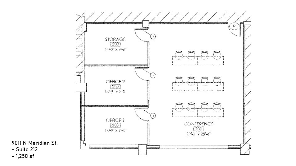 9011 N Meridian St, Indianapolis, IN en alquiler Plano del sitio- Imagen 1 de 1