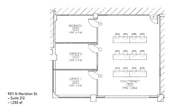 9011 N Meridian St, Indianapolis, IN en alquiler Plano del sitio- Imagen 1 de 1