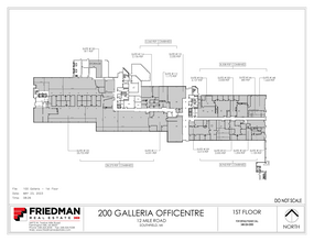 200 Galleria Officentre, Southfield, MI en venta Plano de la planta- Imagen 2 de 2