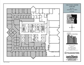 1000-4000 Town Center, Southfield, MI en alquiler Plano de la planta- Imagen 2 de 2