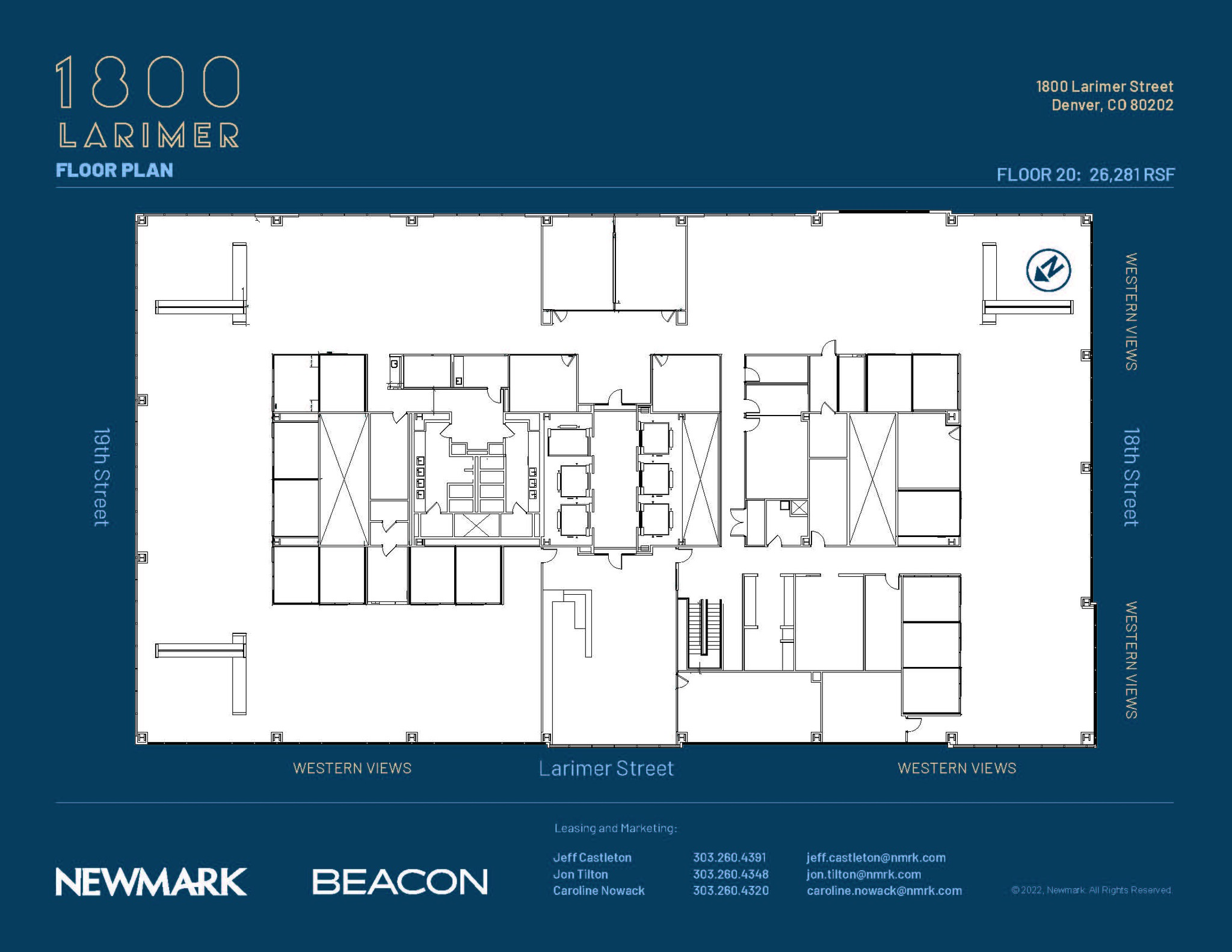 1800 Larimer St, Denver, CO en alquiler Plano de la planta- Imagen 1 de 1