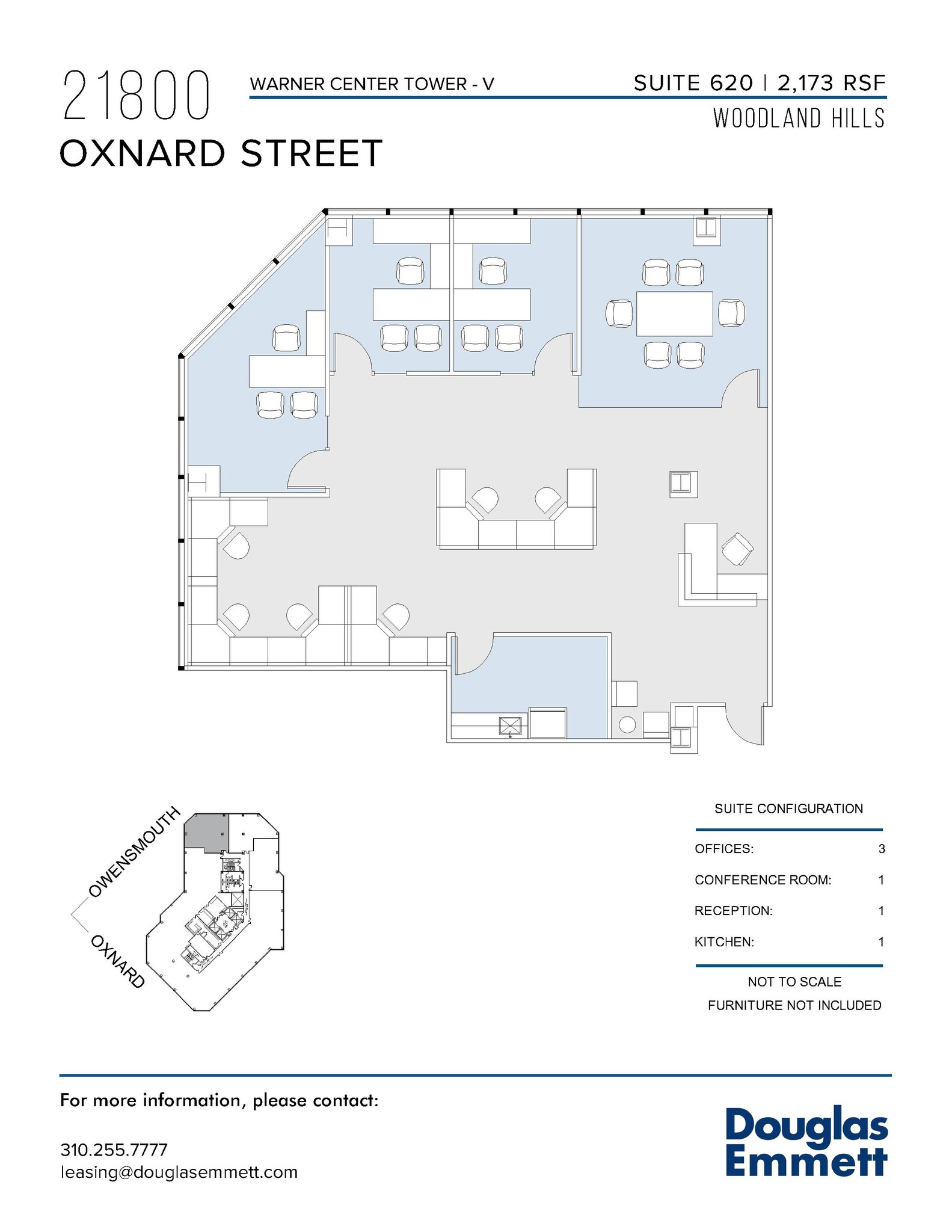 21800 Oxnard St, Woodland Hills, CA en alquiler Plano de la planta- Imagen 1 de 1