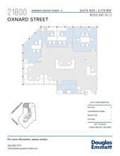 21800 Oxnard St, Woodland Hills, CA en alquiler Plano de la planta- Imagen 1 de 1