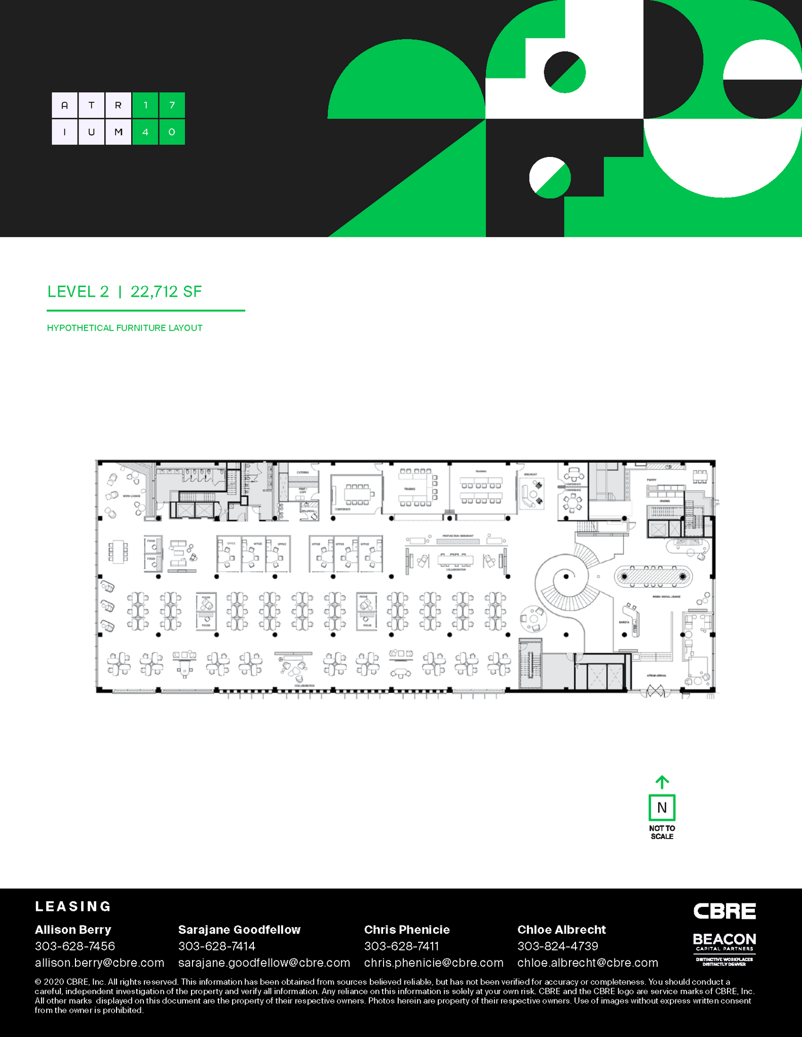 1740 Broadway, Denver, CO en alquiler Plano de la planta- Imagen 1 de 1