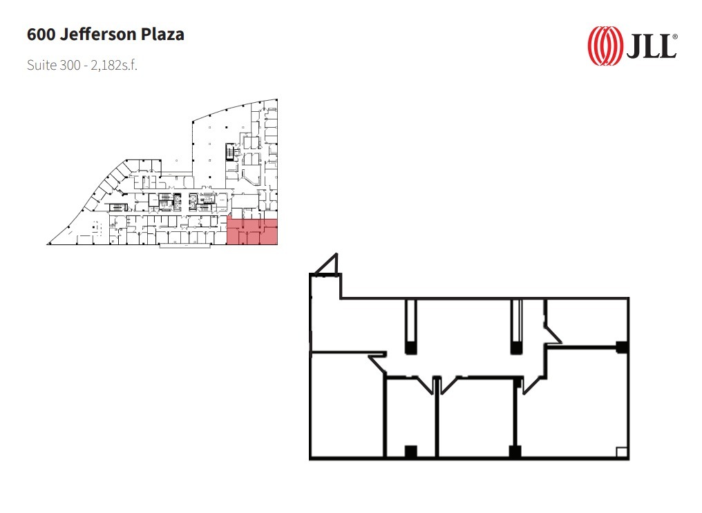 600 Jefferson Plz, Rockville, MD en alquiler Plano de la planta- Imagen 1 de 1