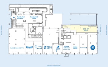 980 Avenue of the Americas, New York, NY en alquiler Plano de la planta- Imagen 1 de 1