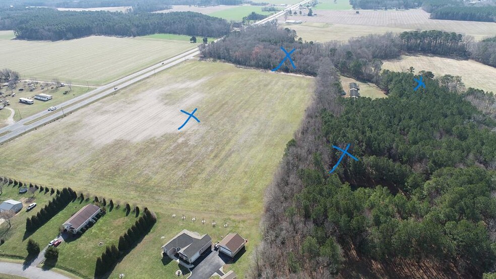 82 Charles M Lankford Junior Memorial Highway Hwy, Parksley, VA en venta - Vista aérea - Imagen 2 de 10