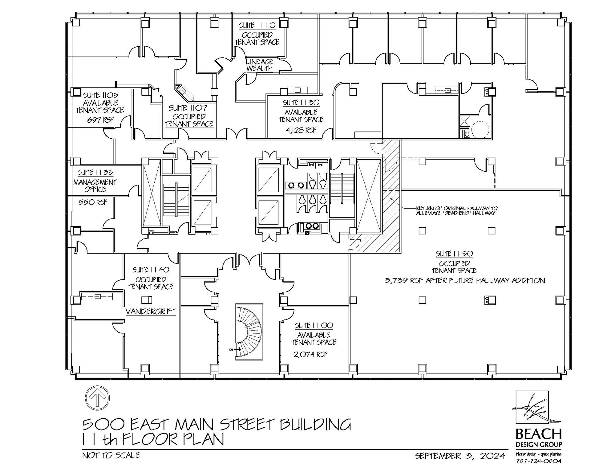 500 E Main St, Norfolk, VA en alquiler Plano de la planta- Imagen 1 de 1