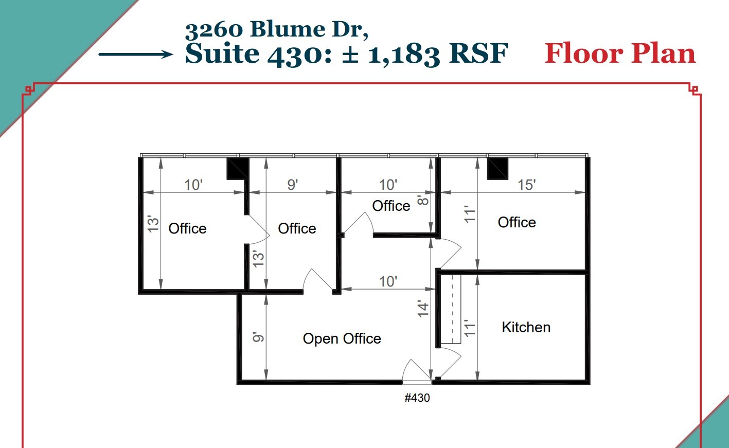 3260 Blume Dr, Richmond, CA en alquiler Plano de la planta- Imagen 1 de 1