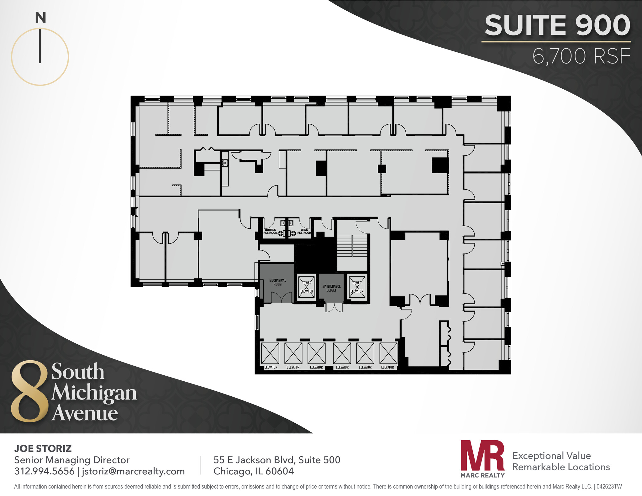 8 S Michigan Ave, Chicago, IL en alquiler Plano de la planta- Imagen 1 de 6