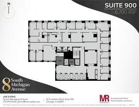 8 S Michigan Ave, Chicago, IL en alquiler Plano de la planta- Imagen 1 de 6