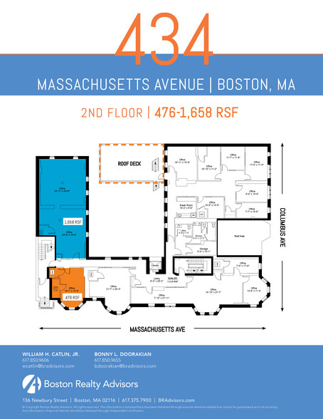 434-440 Massachusetts Ave, Boston, MA en alquiler - Plano de la planta - Imagen 3 de 6