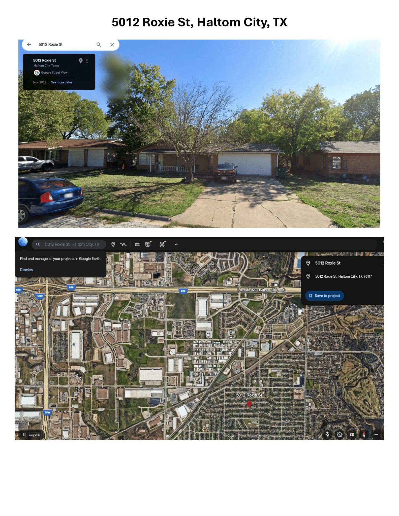 5012 Roxie St, Haltom City, TX en venta Foto principal- Imagen 1 de 2