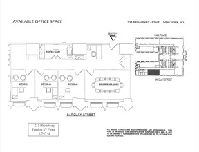 233 Broadway, New York, NY en alquiler Plano de la planta- Imagen 1 de 1