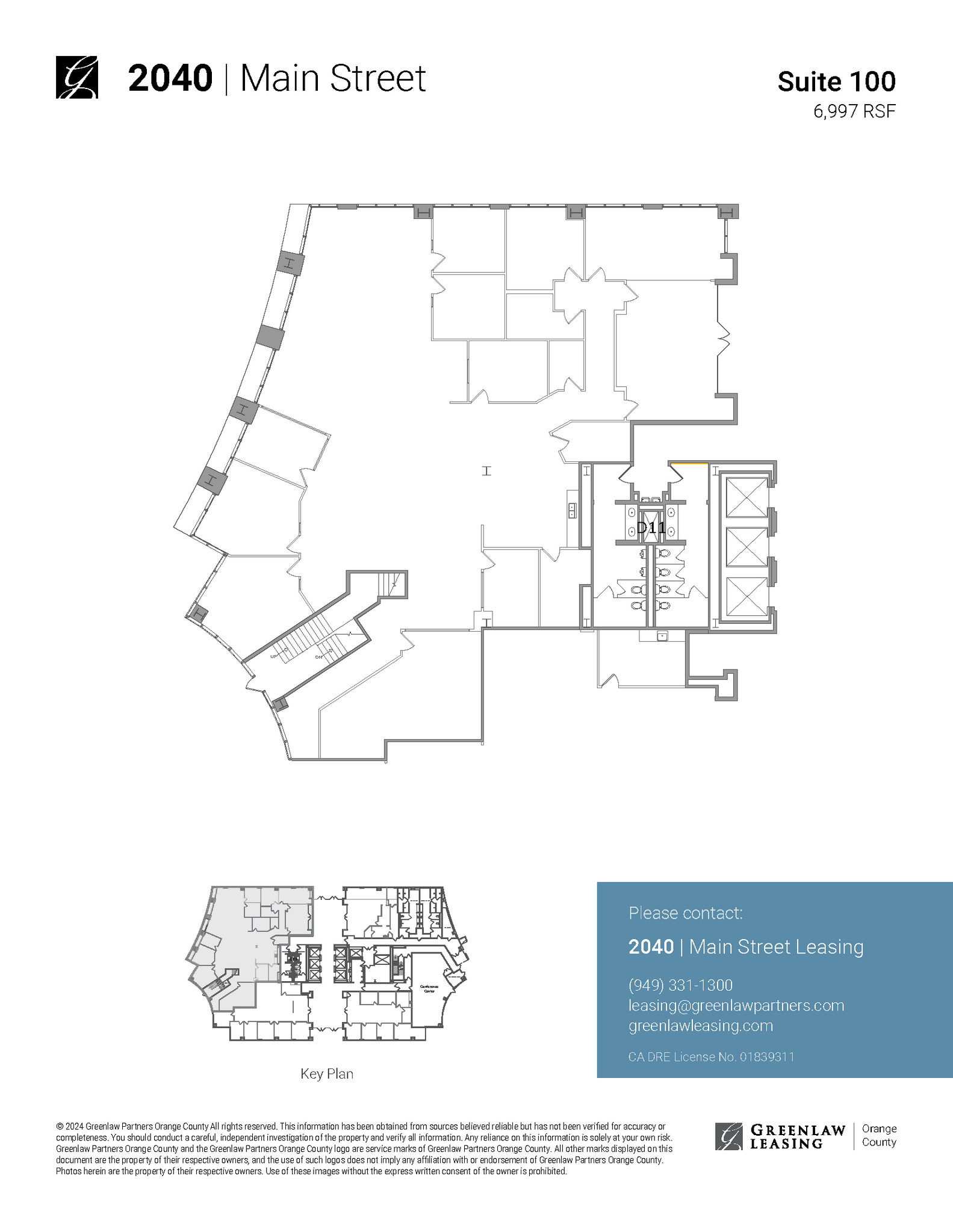 2040 Main St, Irvine, CA en alquiler Plano de la planta- Imagen 1 de 10