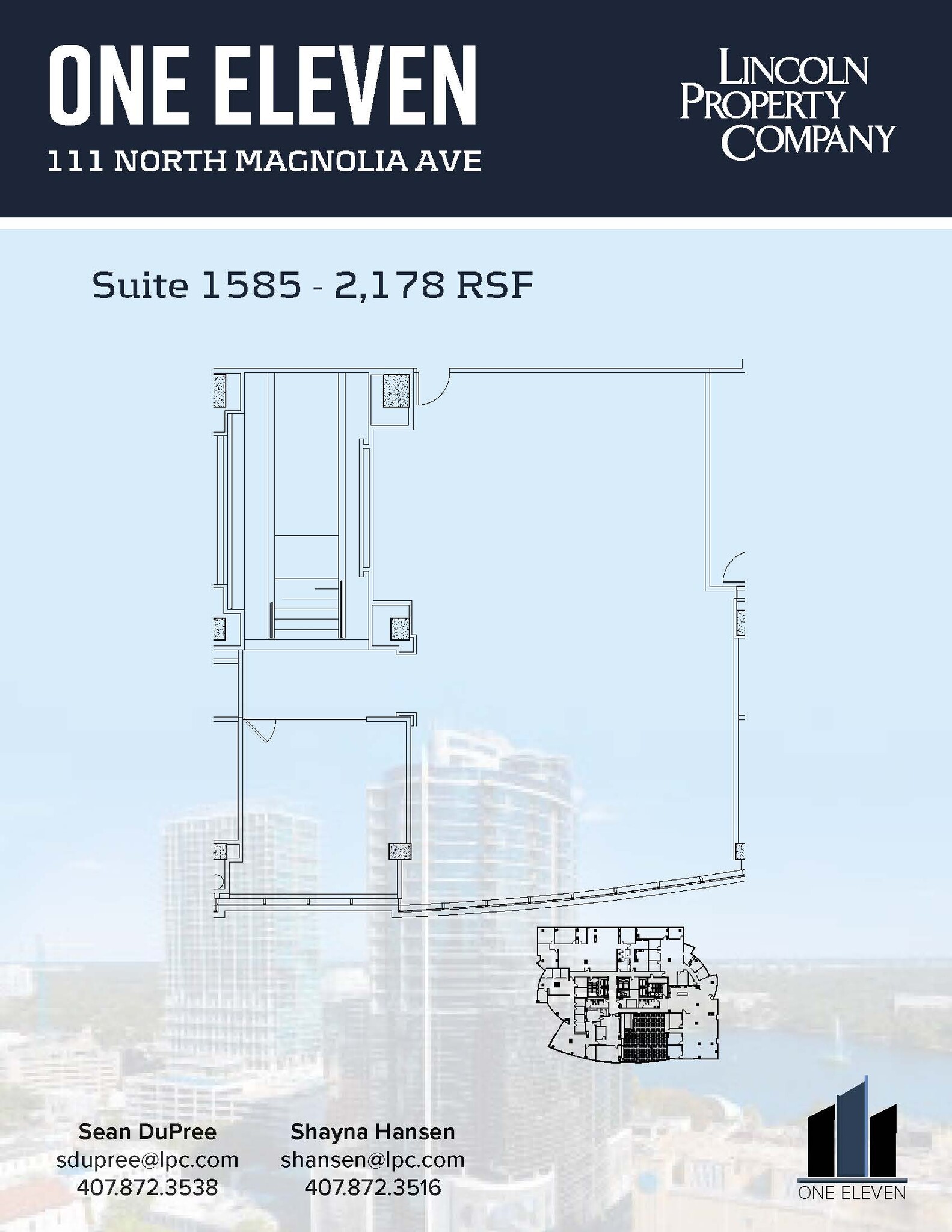 111 N Magnolia Ave, Orlando, FL en alquiler Plano de la planta- Imagen 1 de 1