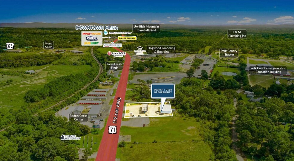 2414 Highway 71 S, Mena, AR en venta - Foto del edificio - Imagen 2 de 5