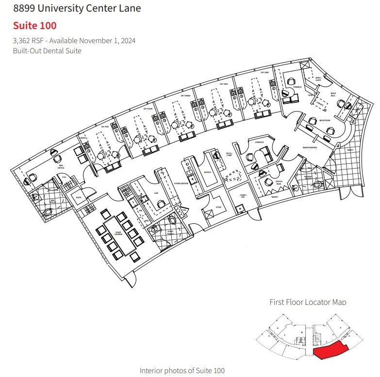 8899 University Center Ln, San Diego, CA en alquiler Plano de la planta- Imagen 1 de 1