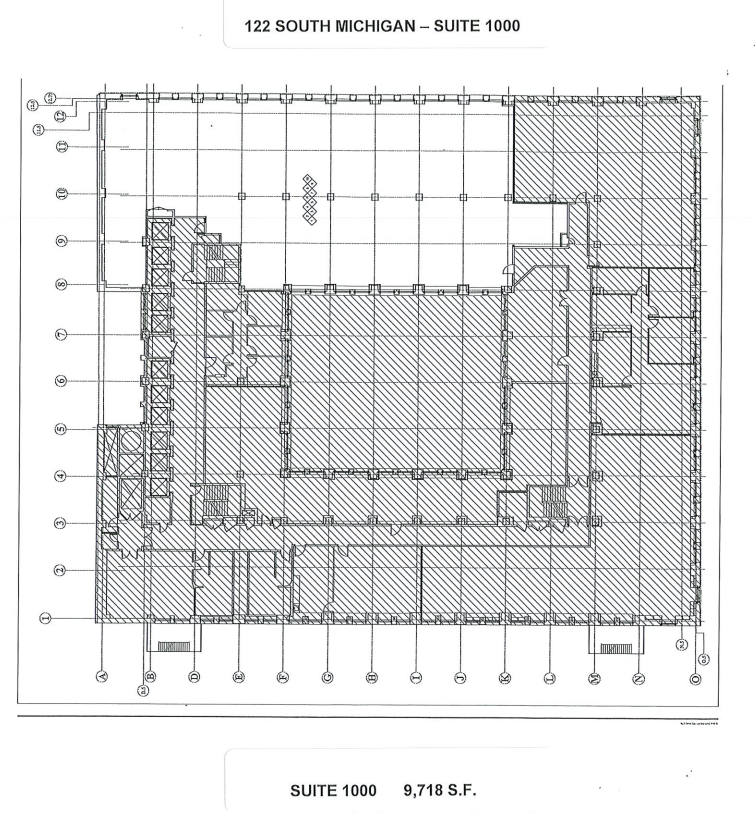 122 S Michigan Ave, Chicago, IL en alquiler Plano de la planta- Imagen 1 de 1