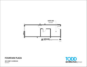 4815-4821 S Sheridan Rd, Tulsa, OK en alquiler Plano de la planta- Imagen 1 de 2