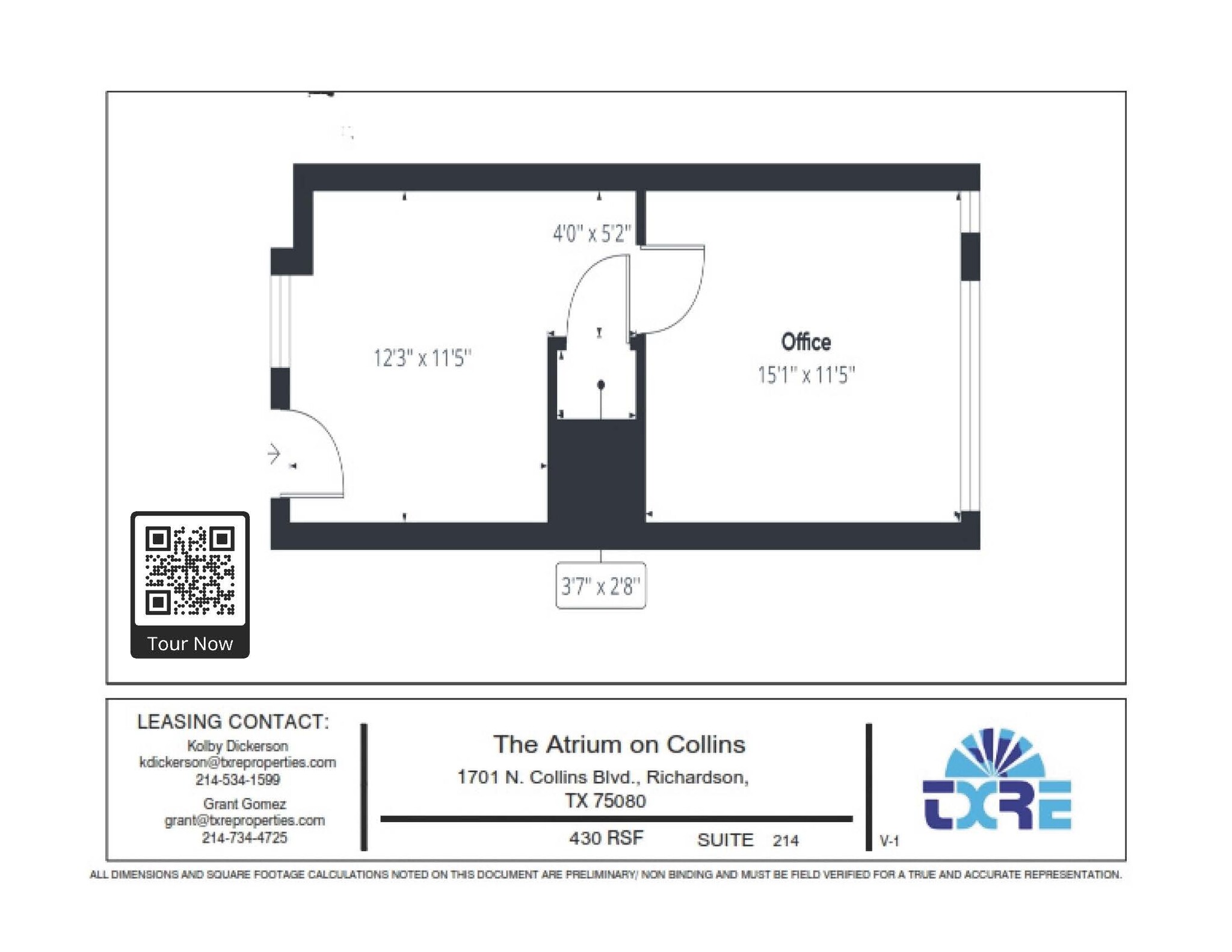 1701 N Collins Blvd, Richardson, TX en alquiler Plano de la planta- Imagen 1 de 1