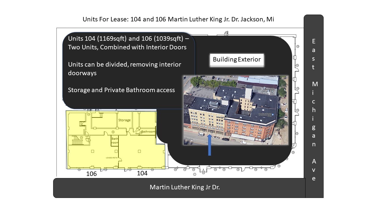 104 S Martin Luther King Jr Dr, Jackson, MI en alquiler Plano de la planta- Imagen 1 de 7