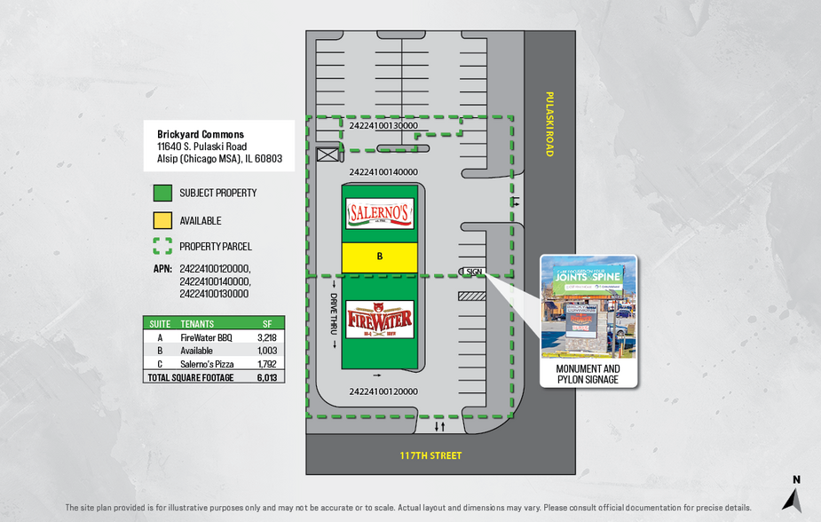 11640 S Pulaski Rd, Alsip, IL en venta - Plano del sitio - Imagen 2 de 4