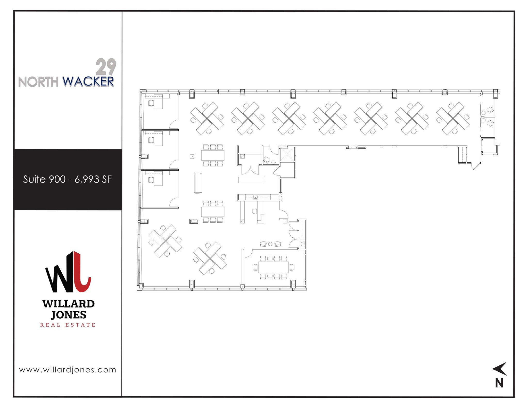 29 N Wacker Dr, Chicago, IL en alquiler Plano de la planta- Imagen 1 de 9