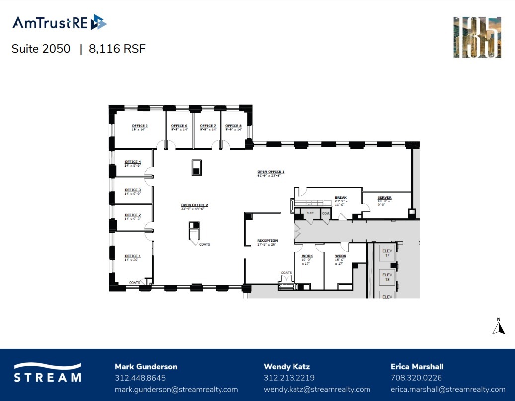 135 S LaSalle St, Chicago, IL en alquiler Plano de la planta- Imagen 1 de 1