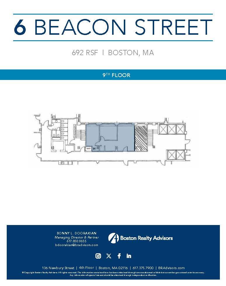 6 Beacon St, Boston, MA en alquiler Plano de la planta- Imagen 1 de 1