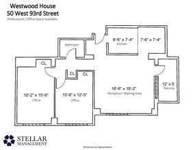 50 W 93rd St, New York, NY en alquiler Plano de planta tipo- Imagen 1 de 5