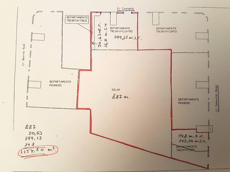 Local en Sueca, Valencia en venta - Plano de la planta - Imagen 2 de 9