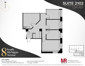 8 S Michigan Ave, Chicago, IL en alquiler Plano de la planta- Imagen 1 de 1