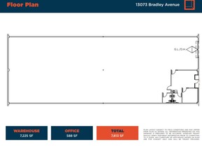 13073 Bradley Ave, Sylmar, CA en alquiler Plano de la planta- Imagen 1 de 1