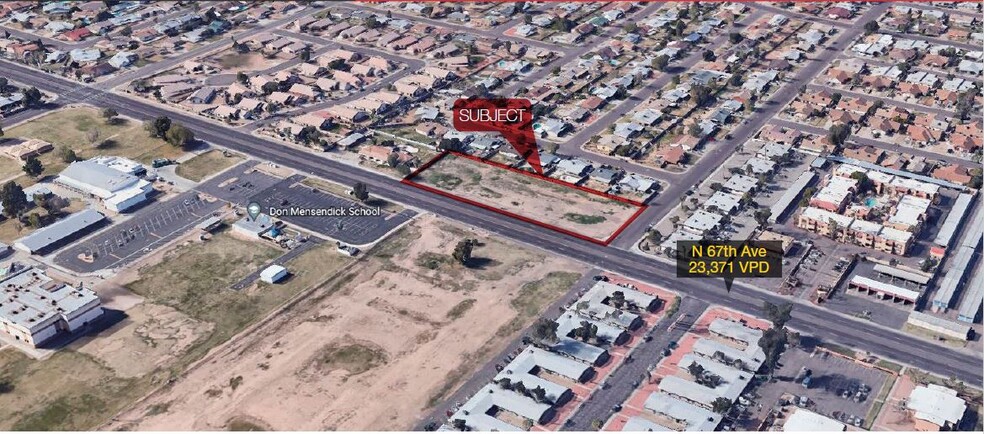 67th & Montebello Ave, Glendale, AZ en venta - Vista aérea - Imagen 1 de 3