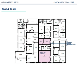 601 University Dr, Fort Worth, TX en alquiler Plano de la planta- Imagen 1 de 1