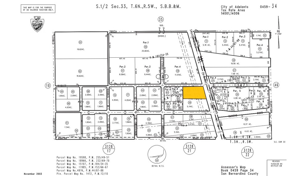 Highway 395, Adelanto, CA en venta - Plano de solar - Imagen 2 de 2