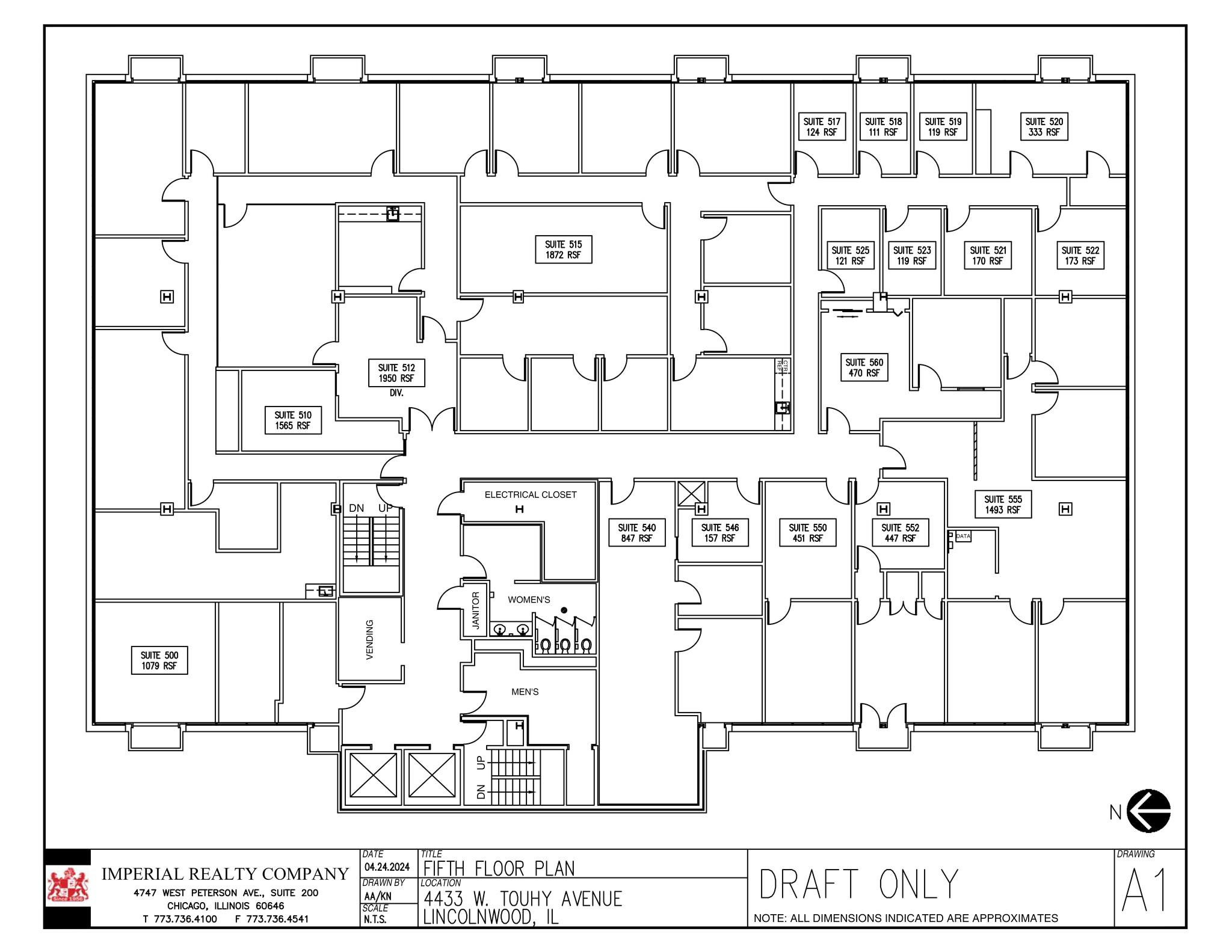 4433 W Touhy Ave, Lincolnwood, IL en alquiler Plano del sitio- Imagen 1 de 1