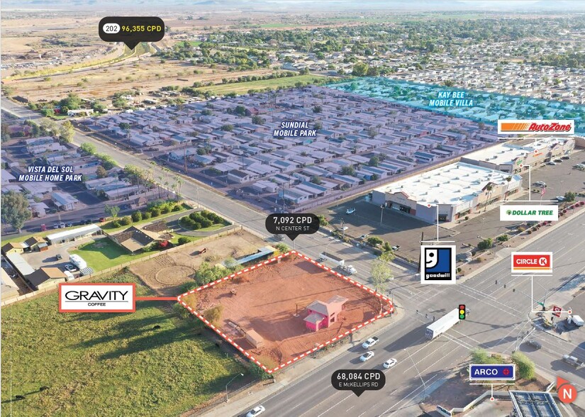 16 W McKellips Rd, Mesa, AZ en venta - Vista aérea - Imagen 3 de 5