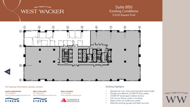 225 W Wacker Dr, Chicago, IL en alquiler Plano de la planta- Imagen 2 de 2