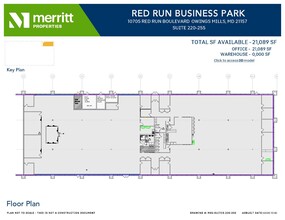 10711 Red Run Blvd, Owings Mills, MD en alquiler Plano de la planta- Imagen 1 de 1