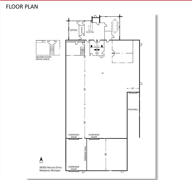 38353 Abruzzi Dr, Westland, MI en alquiler Plano de la planta- Imagen 1 de 1