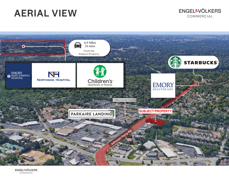 555 Johnson Ferry Rd, Marietta, GA en venta - Vista aérea - Imagen 3 de 5