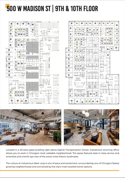 500 W Madison St, Chicago, IL en alquiler - Plano de la planta - Imagen 2 de 12