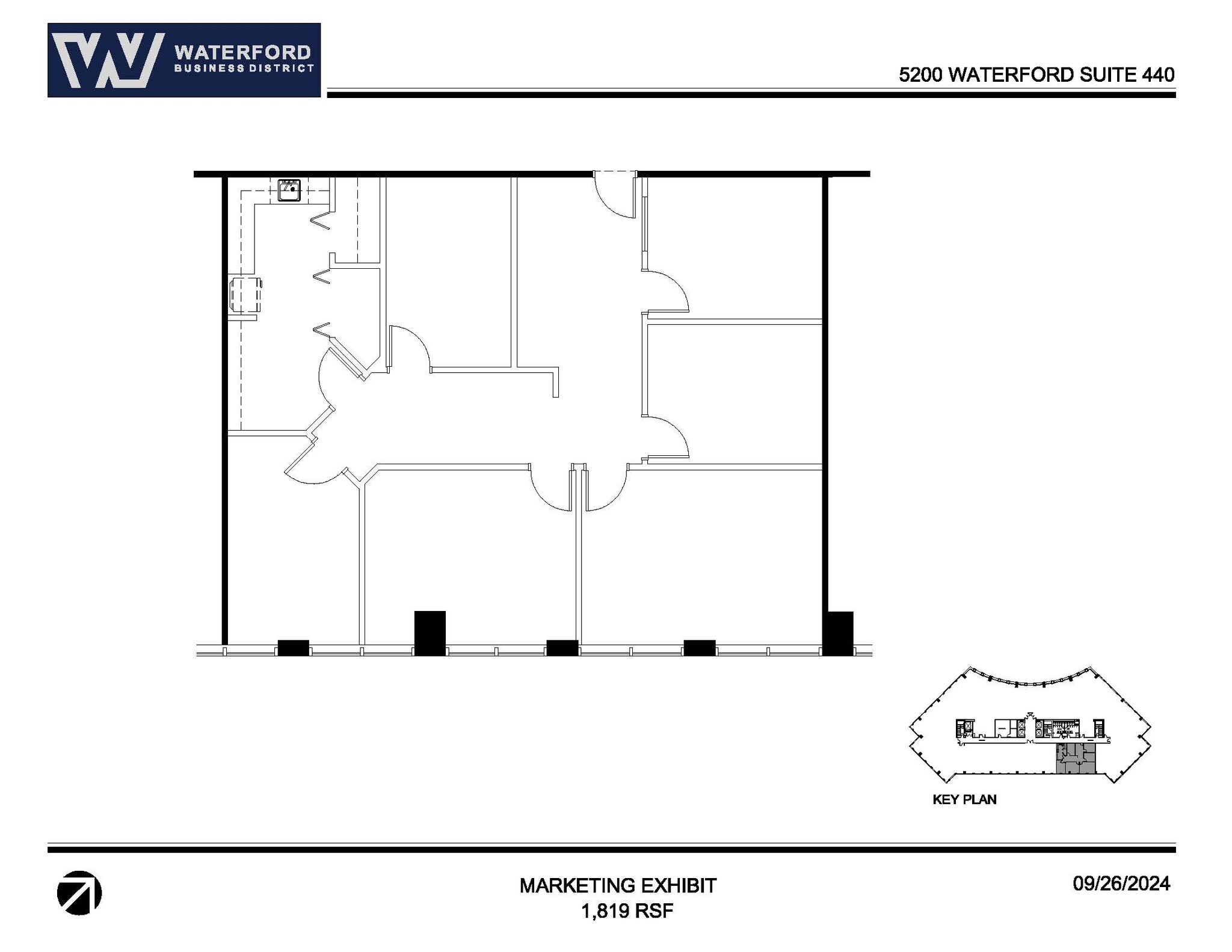 5200 Waterford District Dr, Miami, FL en alquiler Plano de la planta- Imagen 1 de 1