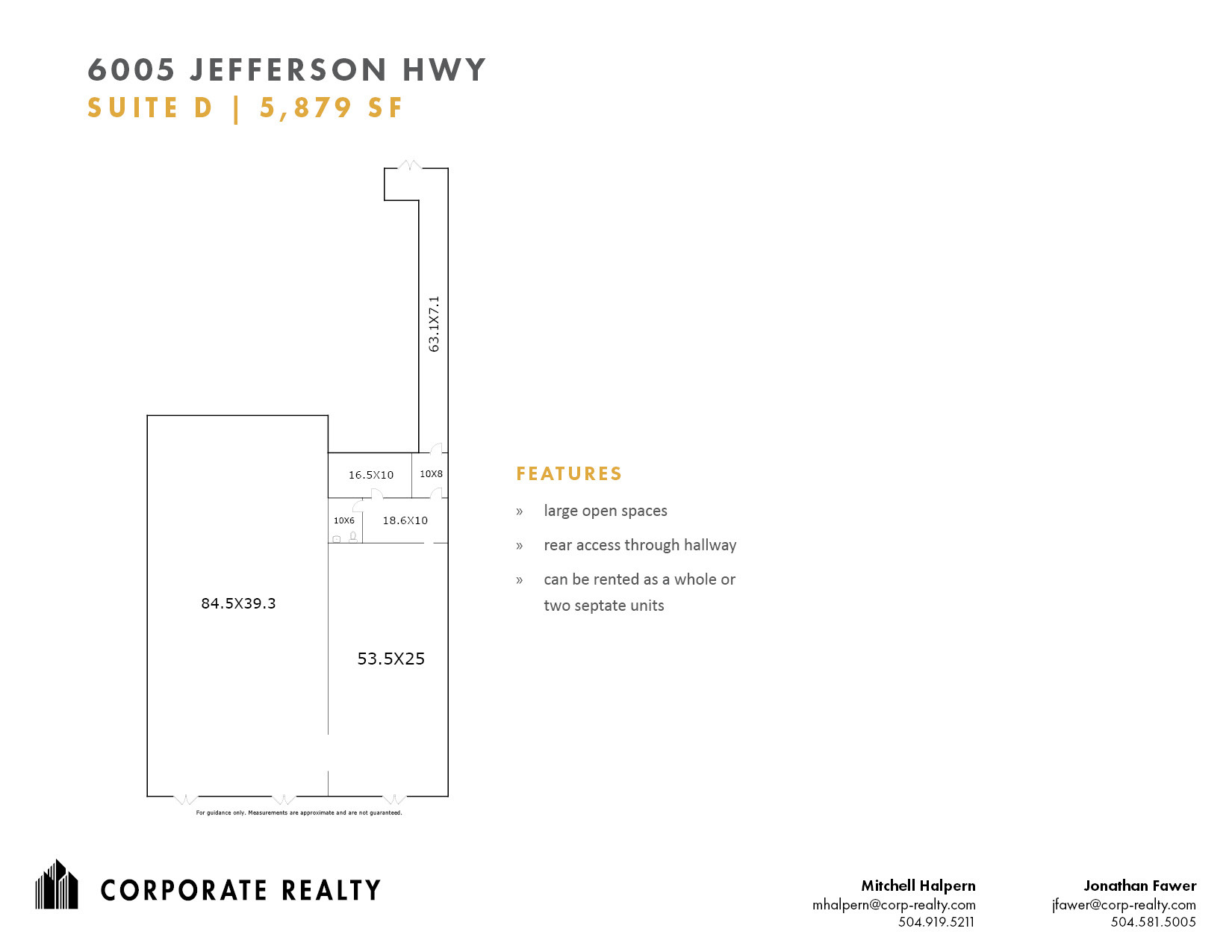 6005 Jefferson Hwy, New Orleans, LA en alquiler Plano del sitio- Imagen 1 de 1