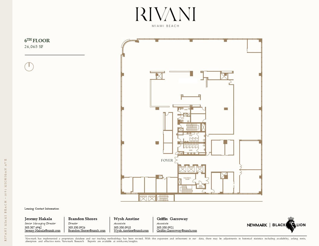 1691 Michigan Ave, Miami Beach, FL en alquiler Plano de la planta- Imagen 1 de 1