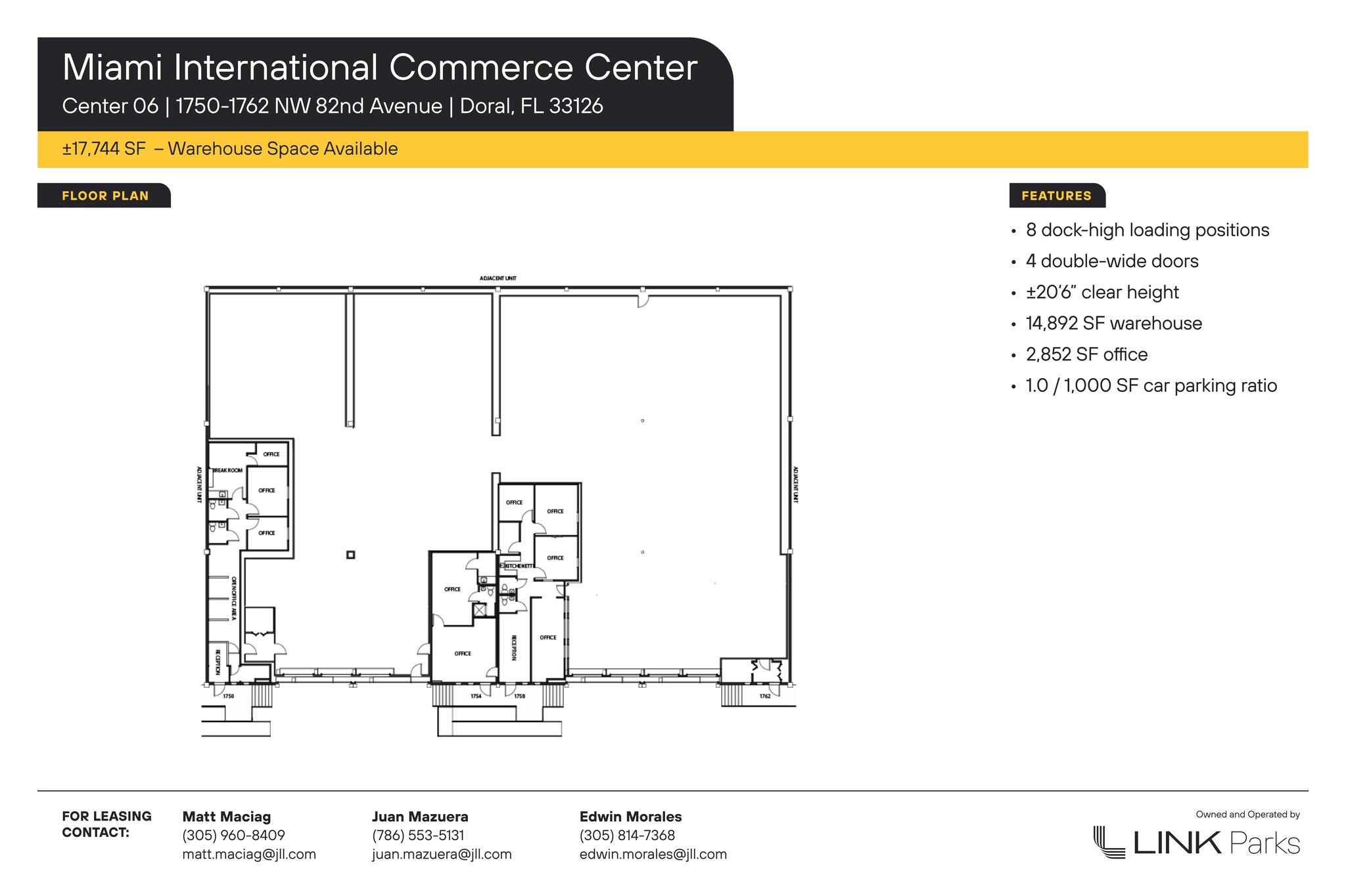 7950-7966 NW 14th St, Miami, FL en alquiler Plano del sitio- Imagen 1 de 2